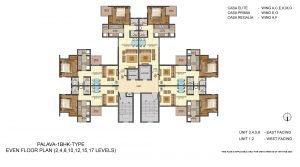 Aquaville Unit Plan 1BHK