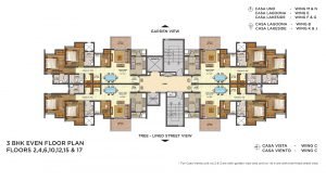 Aquaville Unit Plan 3BHK