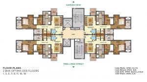 Aquaville Unit Plan 2BHK