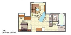 Crown Taloja oc Ready 1bhk