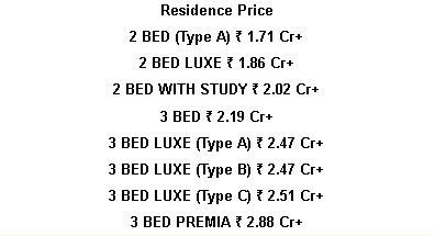 Price sheet, Bel Air