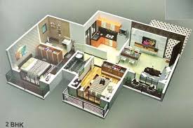 1, 2 BHK Floor Plan Panacea