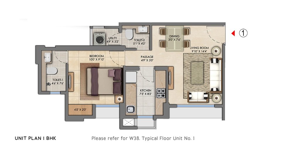 Floor Plan, casa zest thane