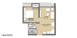 1BHK Floor Plan