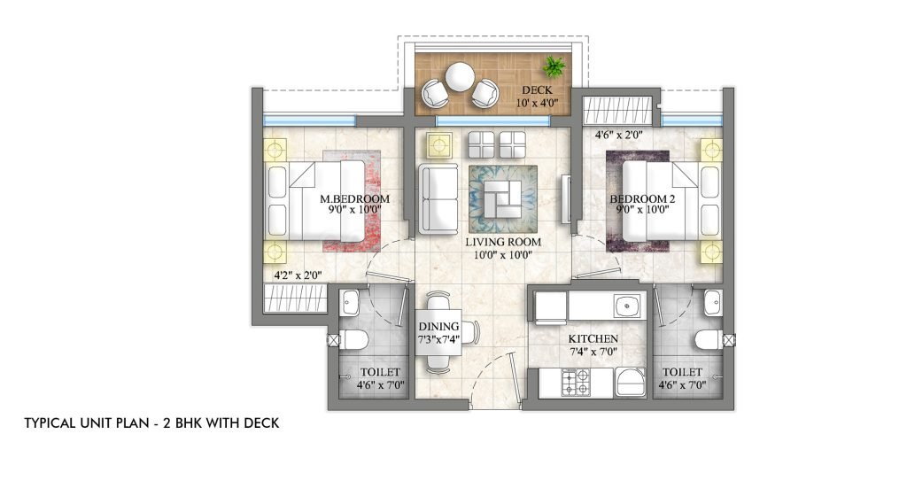 2 BHK Layout